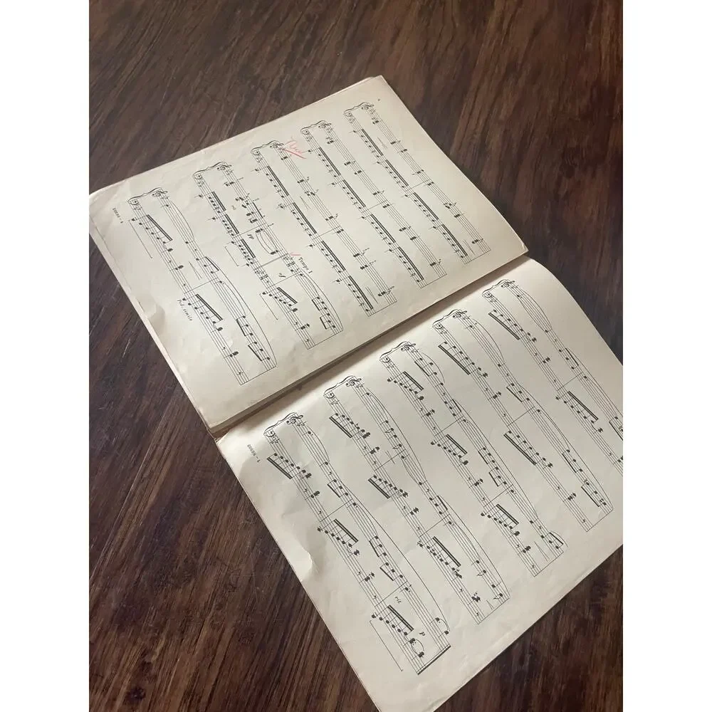 Vintage sheet music